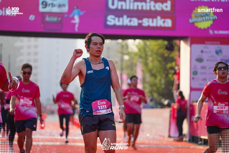 Race photo from Smartfren Run 2025 