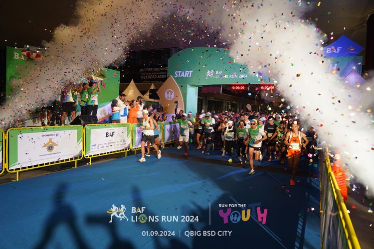 Race photo from BAF LIONS RUN 2024