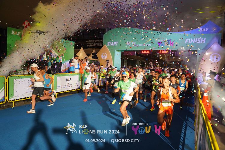 Race photo from BAF LIONS RUN 2024