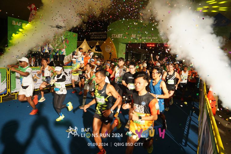 Race photo from BAF LIONS RUN 2024