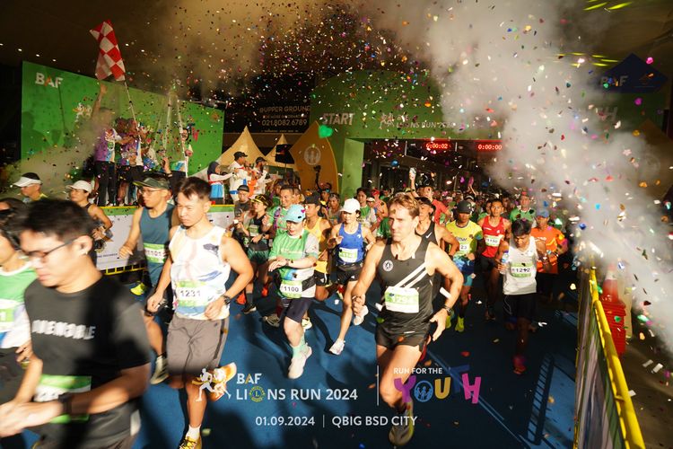 Race photo from BAF LIONS RUN 2024