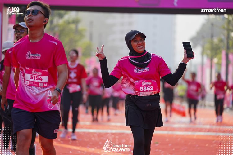 Race photo from Smartfren Run 2025 