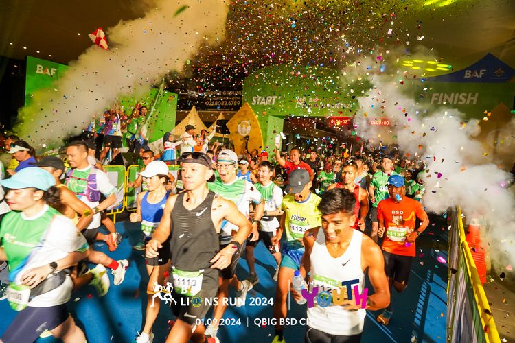 Race photo from BAF LIONS RUN 2024