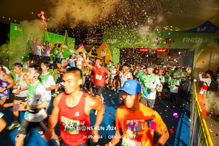 Race photo from BAF LIONS RUN 2024