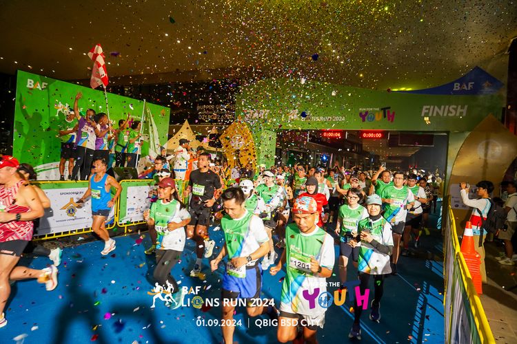 Race photo from BAF LIONS RUN 2024