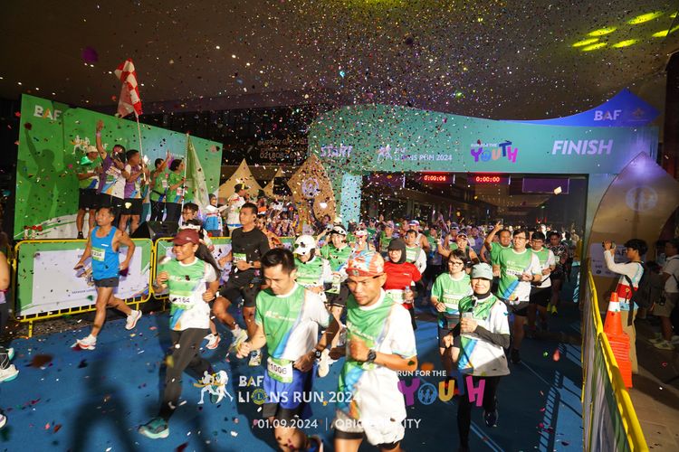 Race photo from BAF LIONS RUN 2024