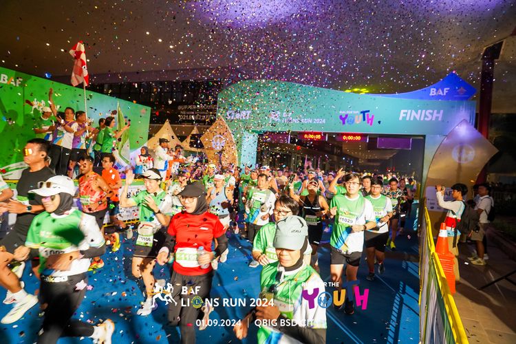 Race photo from BAF LIONS RUN 2024