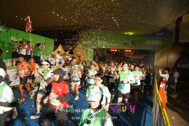 Race photo from BAF LIONS RUN 2024
