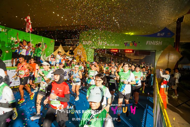 Race photo from BAF LIONS RUN 2024