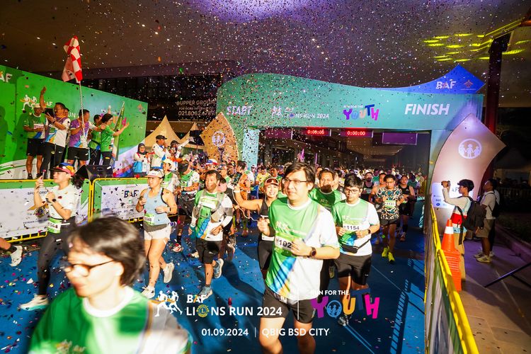 Race photo from BAF LIONS RUN 2024