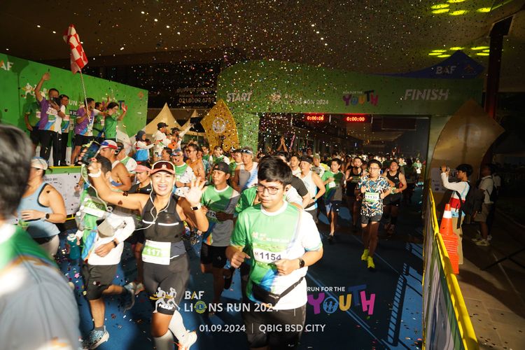 Race photo from BAF LIONS RUN 2024