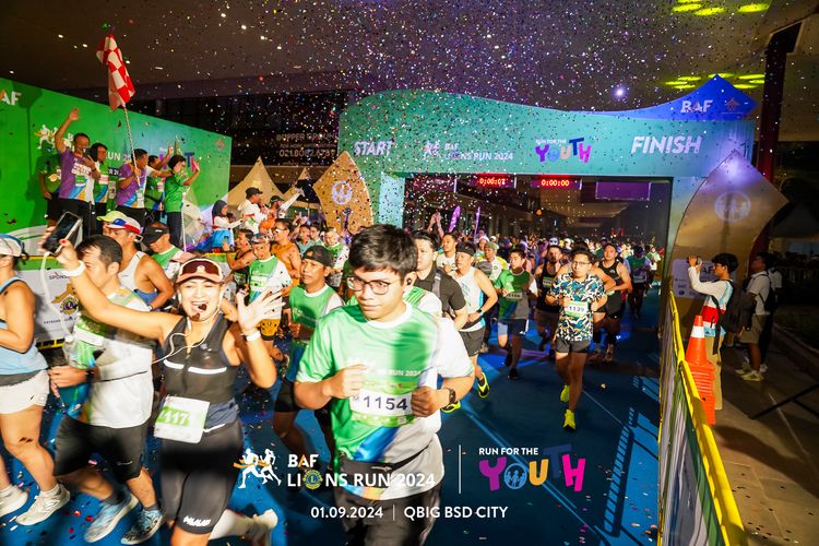 Race photo from BAF LIONS RUN 2024