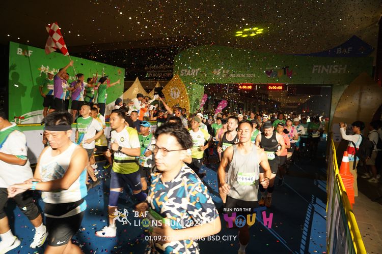 Race photo from BAF LIONS RUN 2024