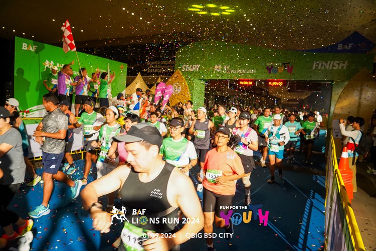 Race photo from BAF LIONS RUN 2024