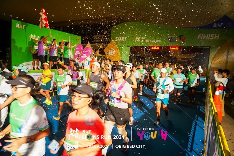 Race photo from BAF LIONS RUN 2024