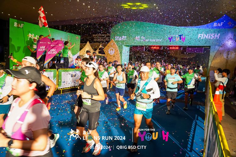 Race photo from BAF LIONS RUN 2024