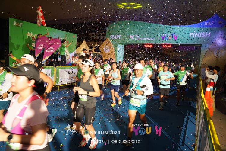 Race photo from BAF LIONS RUN 2024