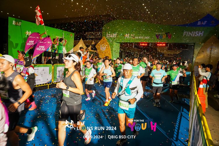 Race photo from BAF LIONS RUN 2024