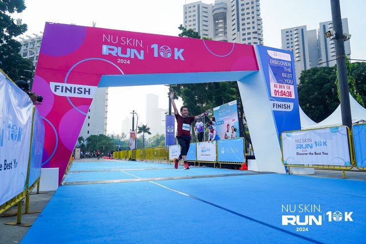 Race photo from Nu Skin Run 10K