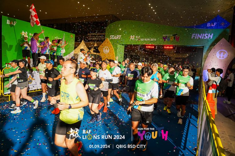 Race photo from BAF LIONS RUN 2024