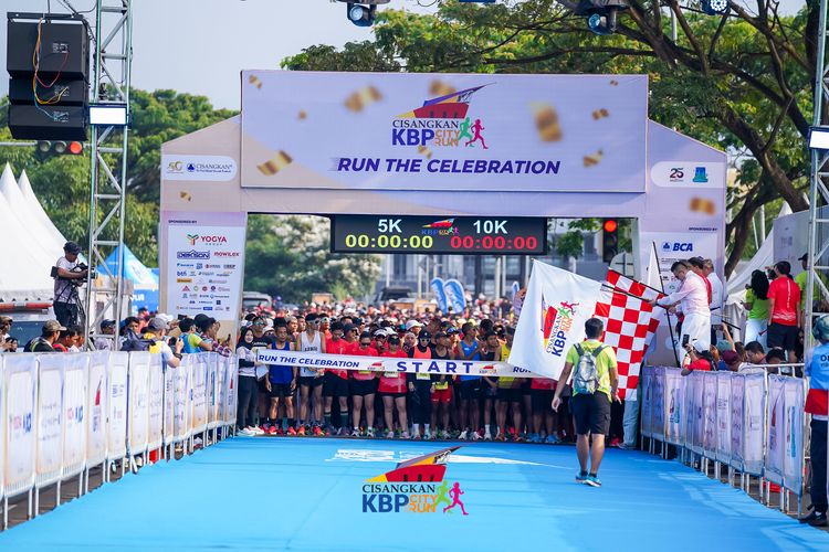 Race photo from CISANGKAN KBP CITY RUN 2025