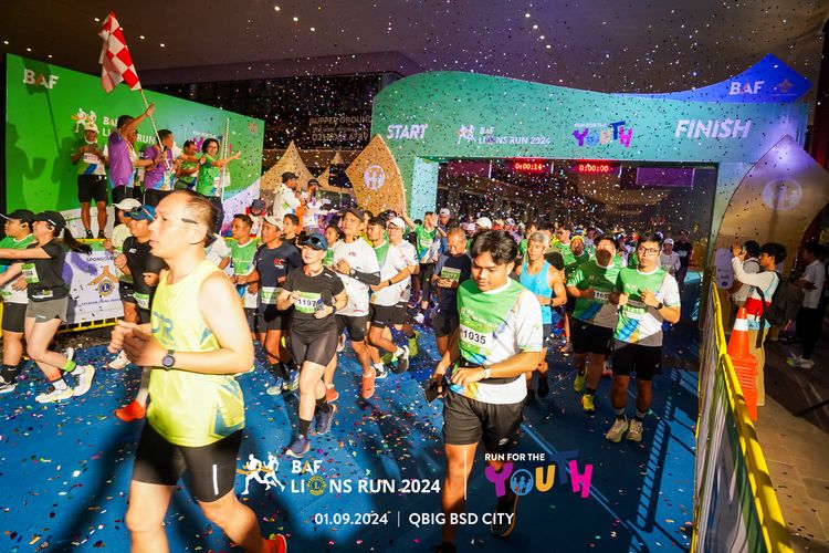 Race photo from BAF LIONS RUN 2024
