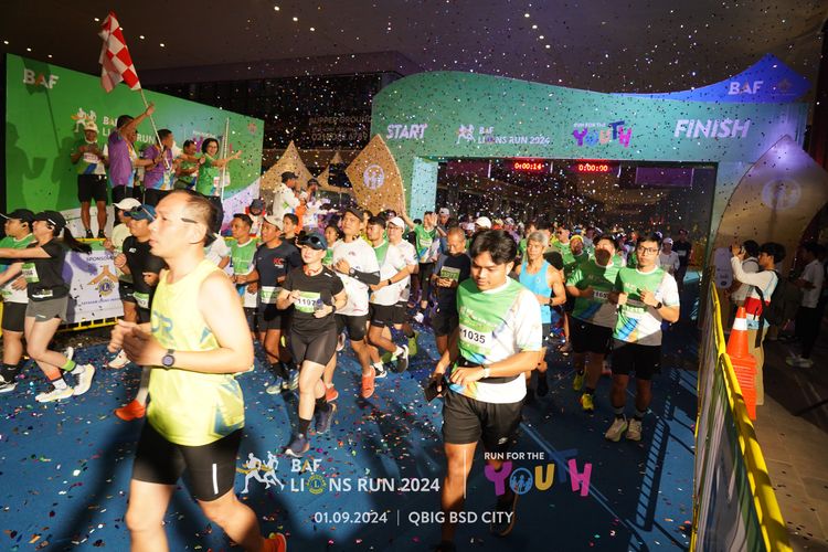 Race photo from BAF LIONS RUN 2024