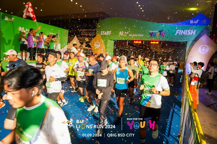 Race photo from BAF LIONS RUN 2024