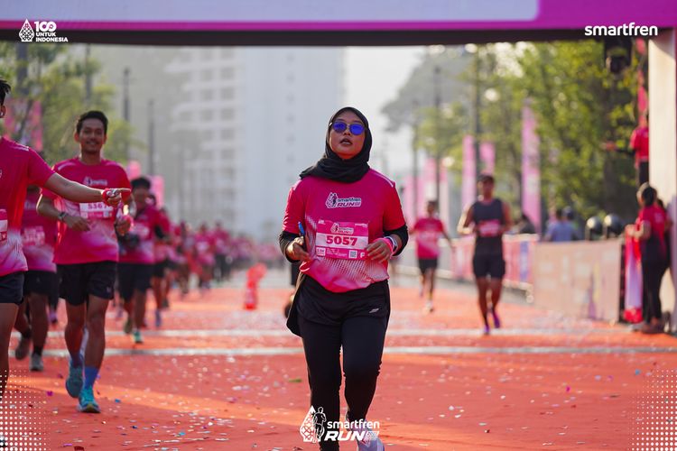 Race photo from Smartfren Run 2025 
