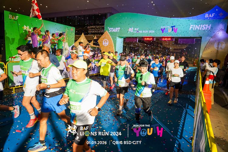 Race photo from BAF LIONS RUN 2024