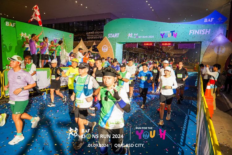 Race photo from BAF LIONS RUN 2024