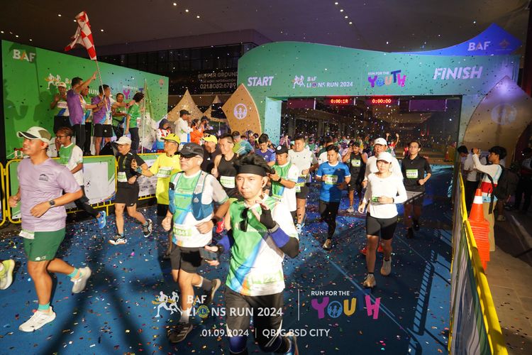 Race photo from BAF LIONS RUN 2024