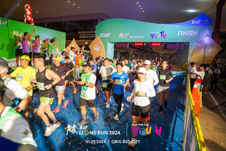 Race photo from BAF LIONS RUN 2024