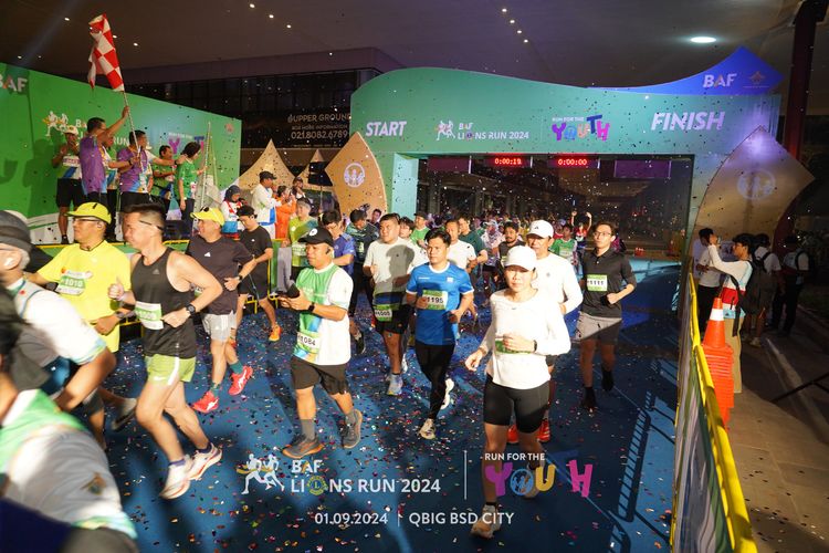 Race photo from BAF LIONS RUN 2024