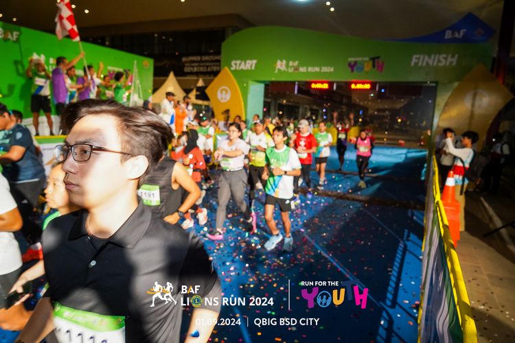 Race photo from BAF LIONS RUN 2024