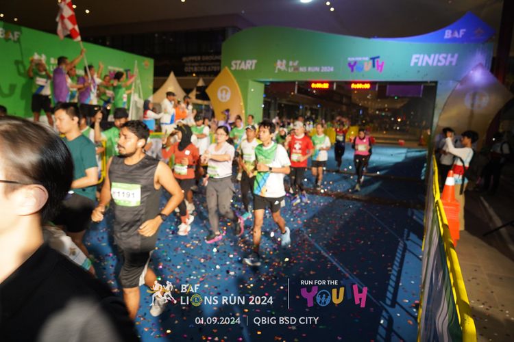 Race photo from BAF LIONS RUN 2024