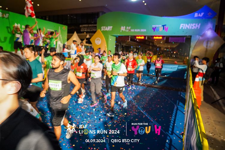 Race photo from BAF LIONS RUN 2024