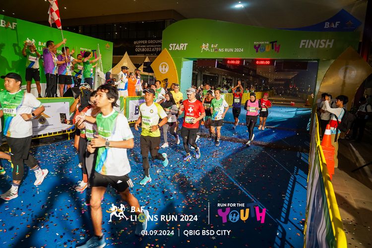 Race photo from BAF LIONS RUN 2024