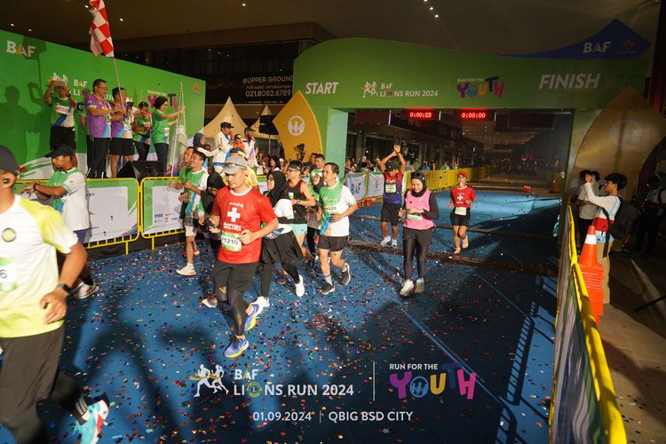 Race photo from BAF LIONS RUN 2024