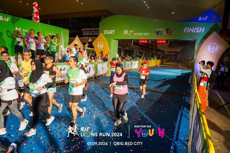 Race photo from BAF LIONS RUN 2024