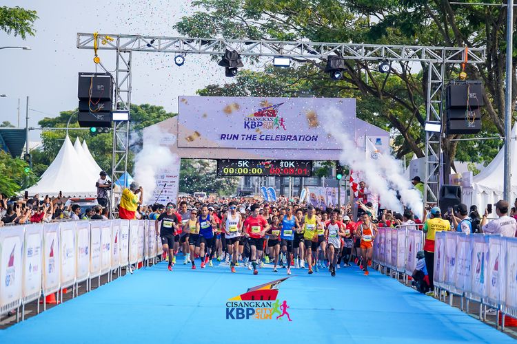 Race photo from CISANGKAN KBP CITY RUN 2025