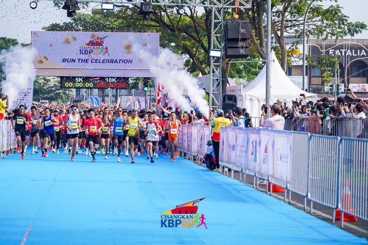 Race photo from CISANGKAN KBP CITY RUN 2025