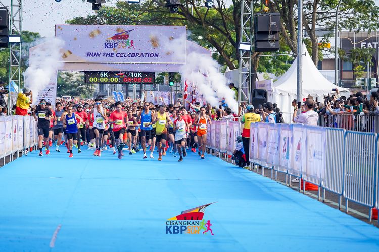 Race photo from CISANGKAN KBP CITY RUN 2025