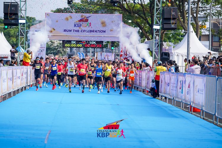 Race photo from CISANGKAN KBP CITY RUN 2025