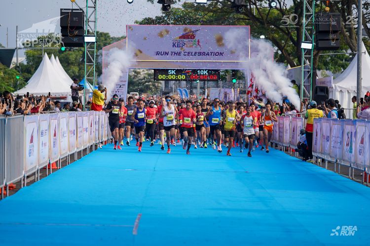 Race photo from CISANGKAN KBP CITY RUN 2025