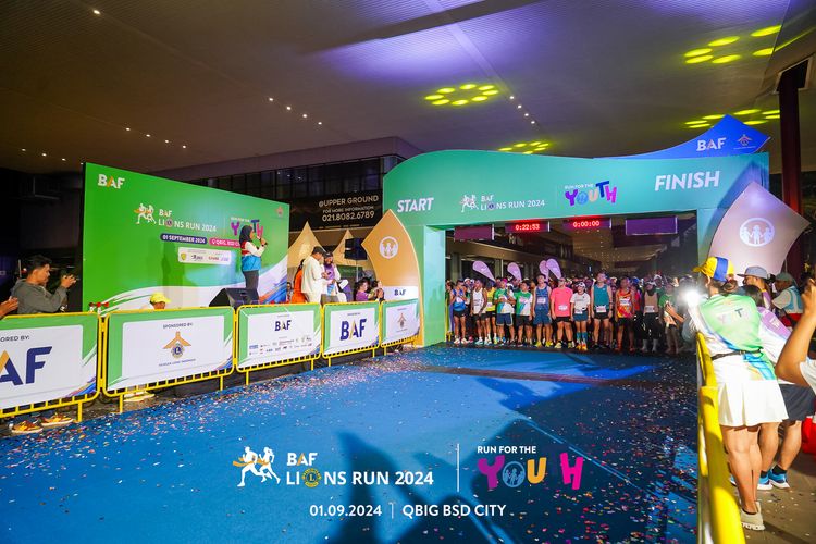 Race photo from BAF LIONS RUN 2024