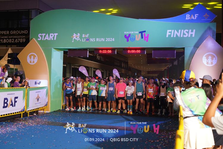 Race photo from BAF LIONS RUN 2024