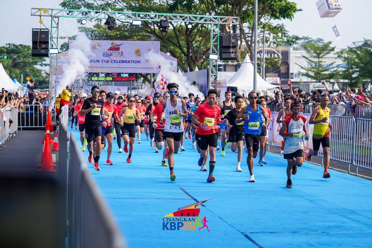 Race photo from CISANGKAN KBP CITY RUN 2025