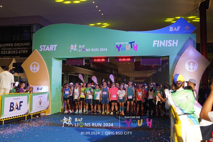 Race photo from BAF LIONS RUN 2024