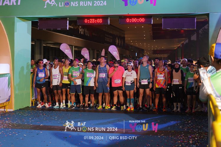 Race photo from BAF LIONS RUN 2024